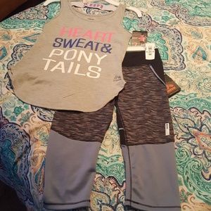 Girl's Small (7/8) RBX Sporty 2 piece outfit